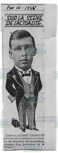 Caricature d'Albert Thibeault