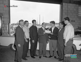 001 - Membres de la chambre de commerce avec M. Boisclair