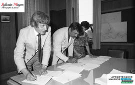 Signature convention de la police de Shawinigan