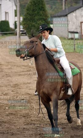 Johanne Laframboise en selle