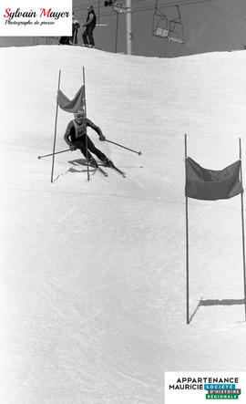 Skieur en action