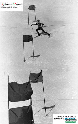 Skieur en action