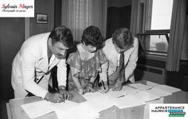 Signature convention de la police de Shawinigan