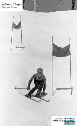 Skieur en action