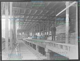 The tracks into the paper-mill.