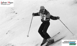 Skieur en action