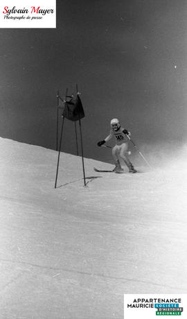 Skieur en action
