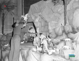 001 - Préparation de la crèche de la cathédrale