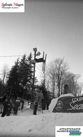 Skieur en action