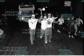 Arrivée de la flamme olympique