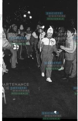 Arrivée de la flamme olympique