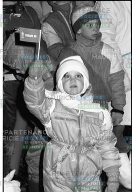 Enfant avec drapeau