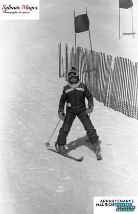 Skieur en action