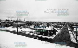 Vue large sur un quartier