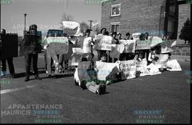 Étudiants manifestant