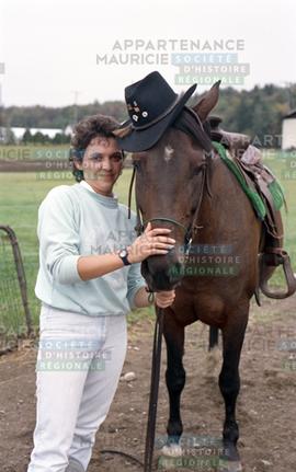 Johanne Laframboise avec son cheval