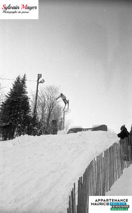 Skieur en action