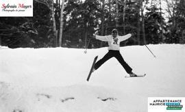 Skieur en action