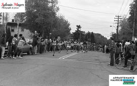Coureurs en action