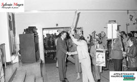 Jean Chrétien arrivant
