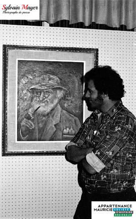 Homme et tableau