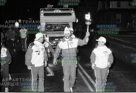 Arrivée de la flamme olympique