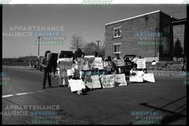 Manifestation au cégep de Shawinigan