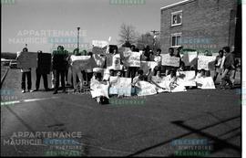 Étudiants manifestant