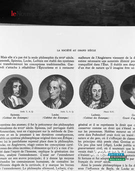010 - Portrait de Spinoza, Locke et Leibnitz