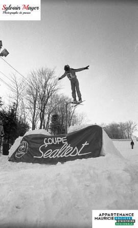Skieur en action
