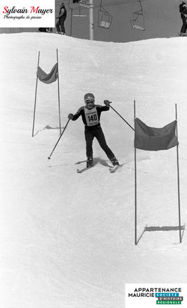 Skieur en action