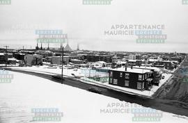 Vue large sur un quartier