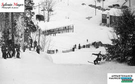 Skieur en action