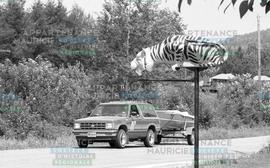 Enseigne en forme de tigre